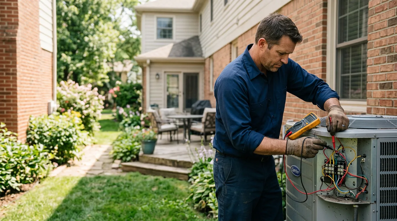 HVAC technician working near Maurertown, VA